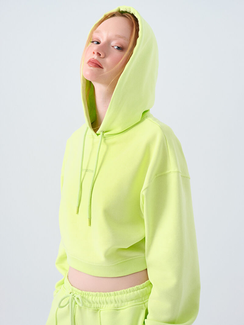 Loose Crop Kadın Sweatshirt