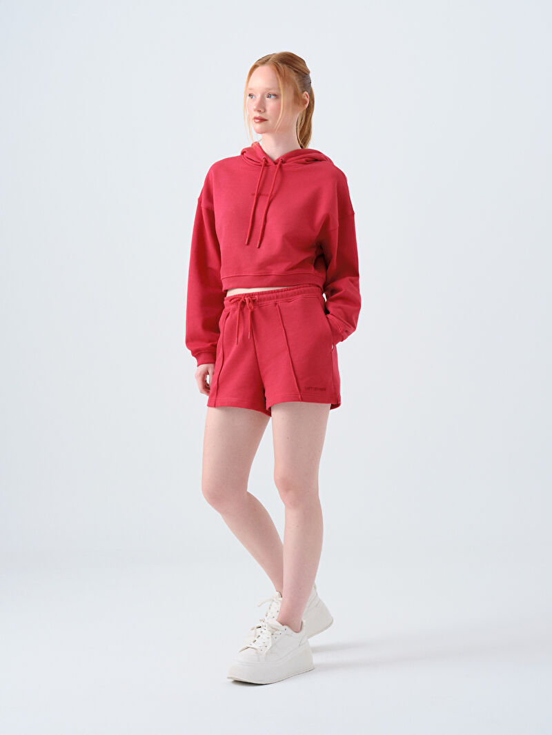 Loose Crop Kadın Sweatshirt