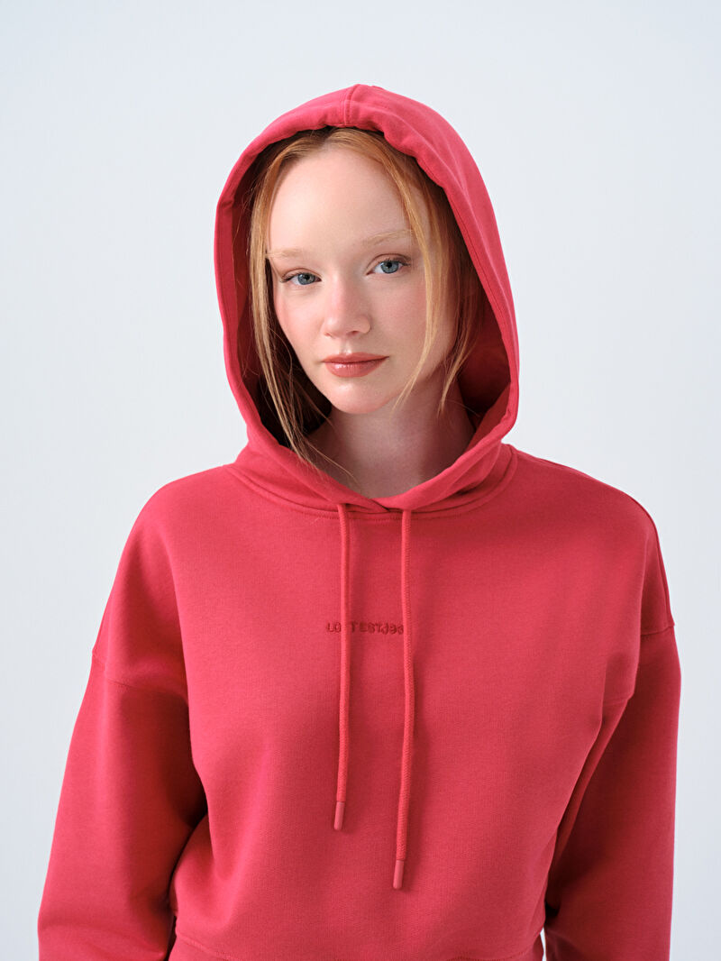 Loose Crop Kadın Sweatshirt