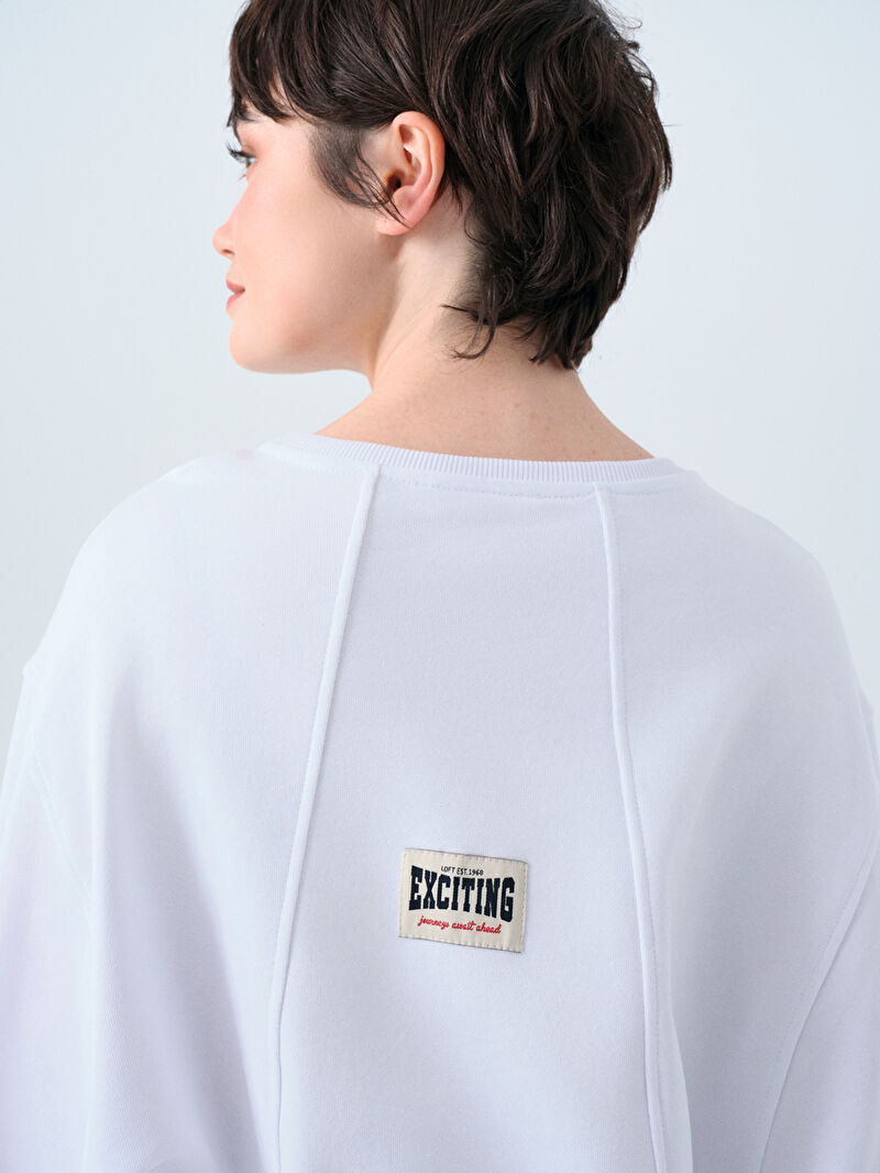 Regular Long Crop Kadın Sweatshirt