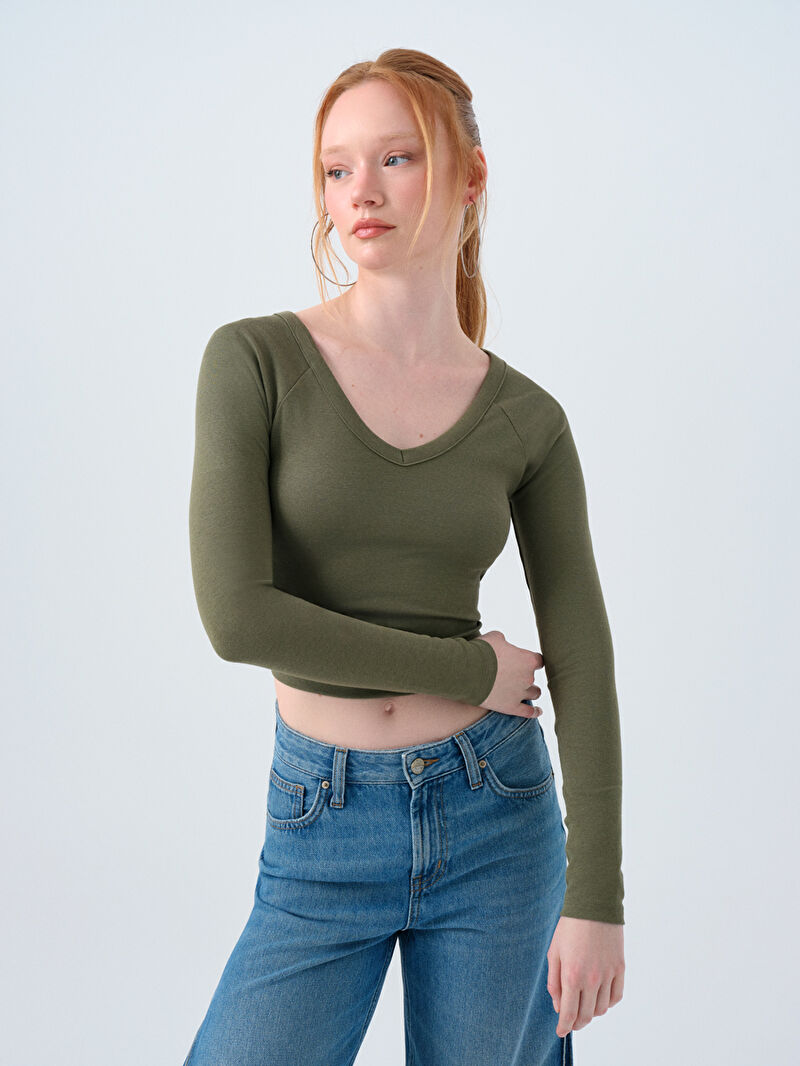 Fitted Kadın Bluz U.kol