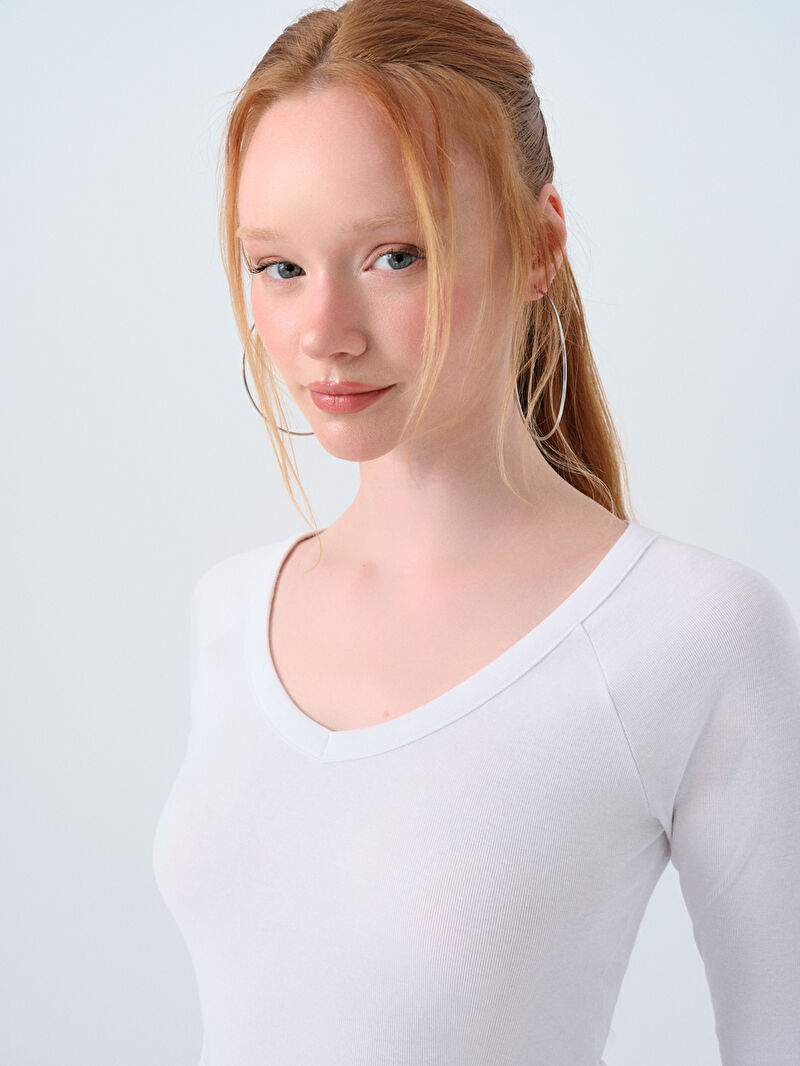 Fitted Kadın Bluz U.kol