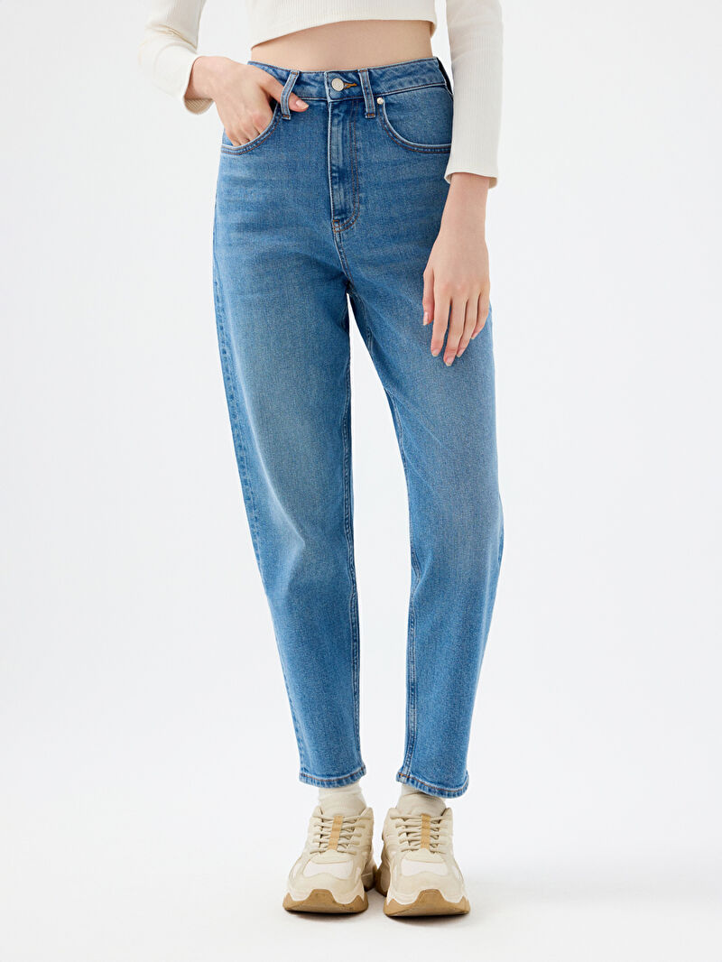 Mom Slim Fit Kadın Pantolon