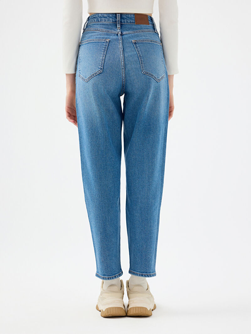 Mom Slim Fit Kadın Pantolon