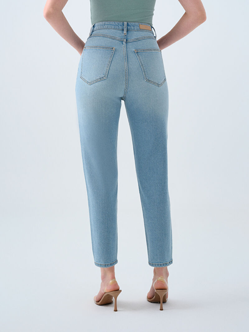 Mom Slim Fit Kadın Pantolon