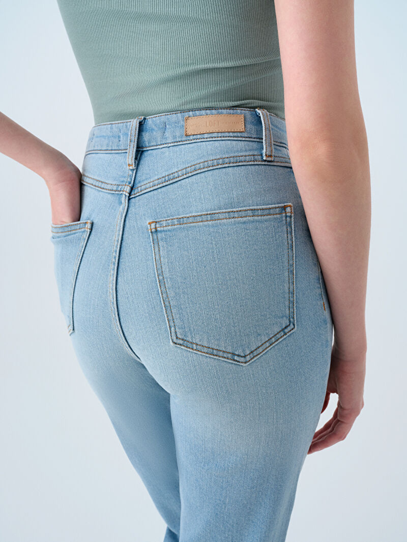 Mom Slim Fit Kadın Pantolon