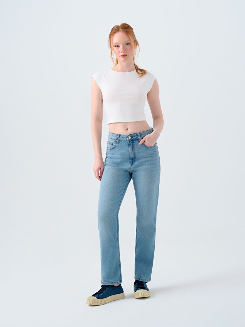 Comfort Straight Comfort Fit Kadın Pantolon