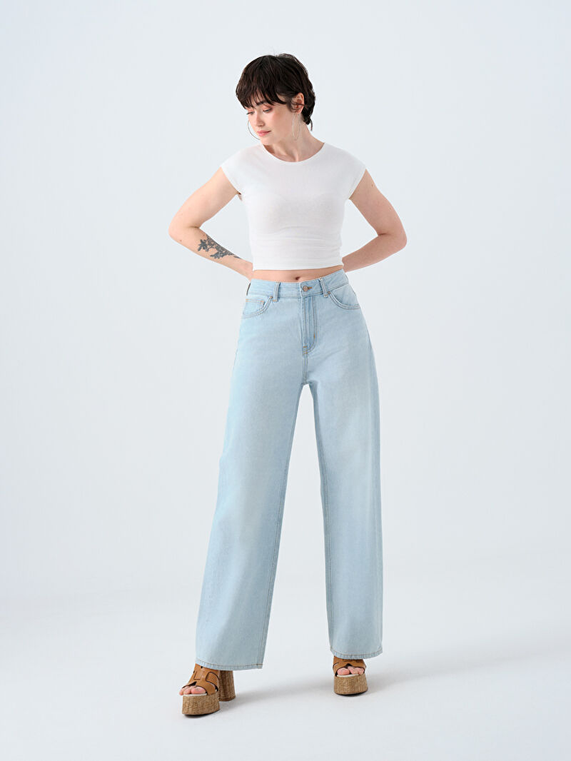 Wide Leg Regular Fit Kadın Pantolon