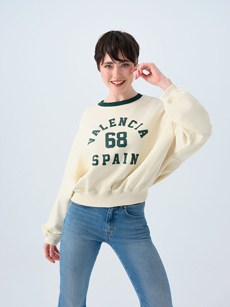 Regular Fit Kadın Sweatshirt