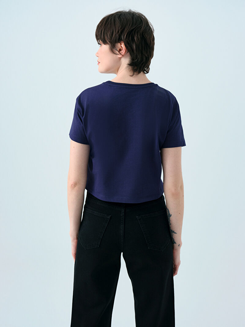 Long Crop Kadın Tshirt K.kol