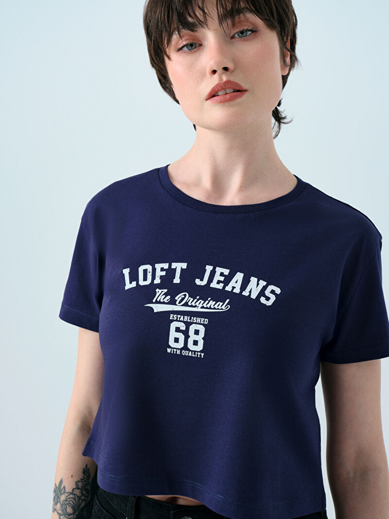 Long Crop Kadın Tshirt K.kol