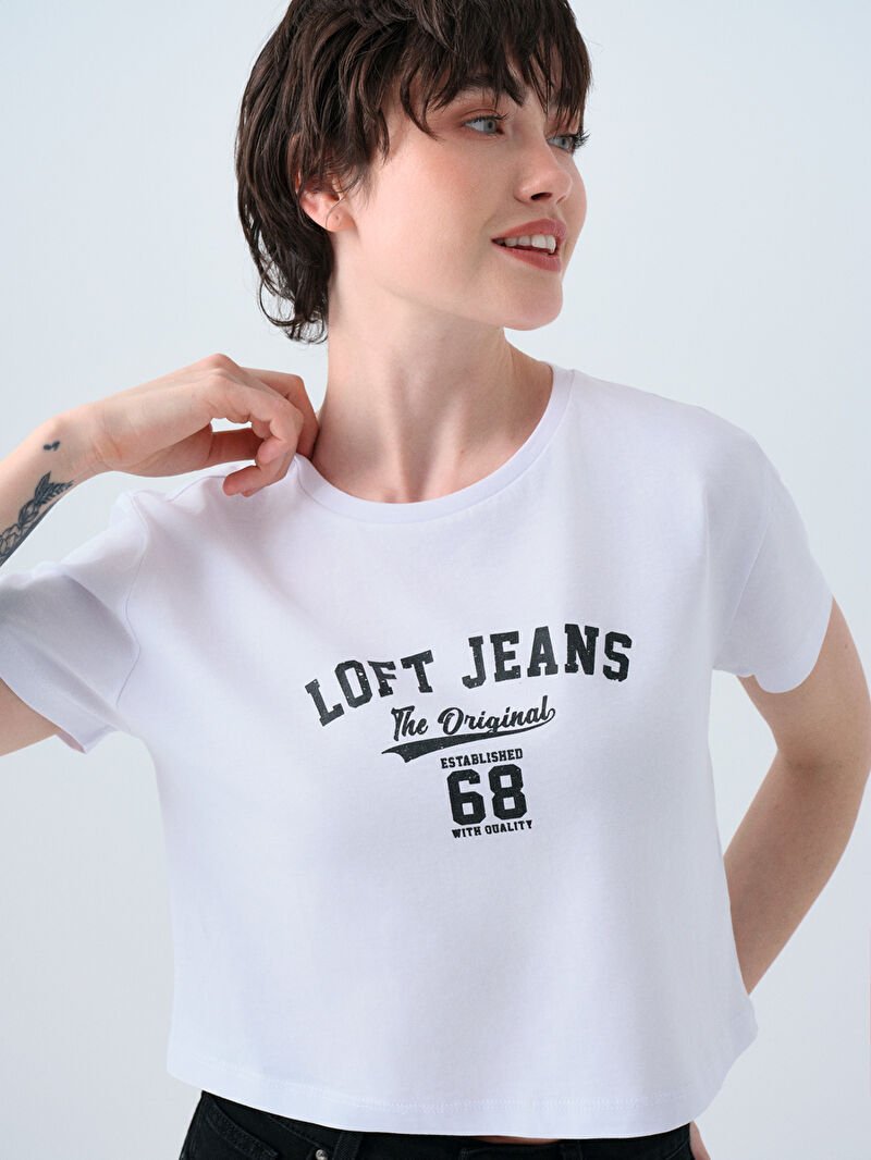 Long Crop Kadın Tshirt K.kol