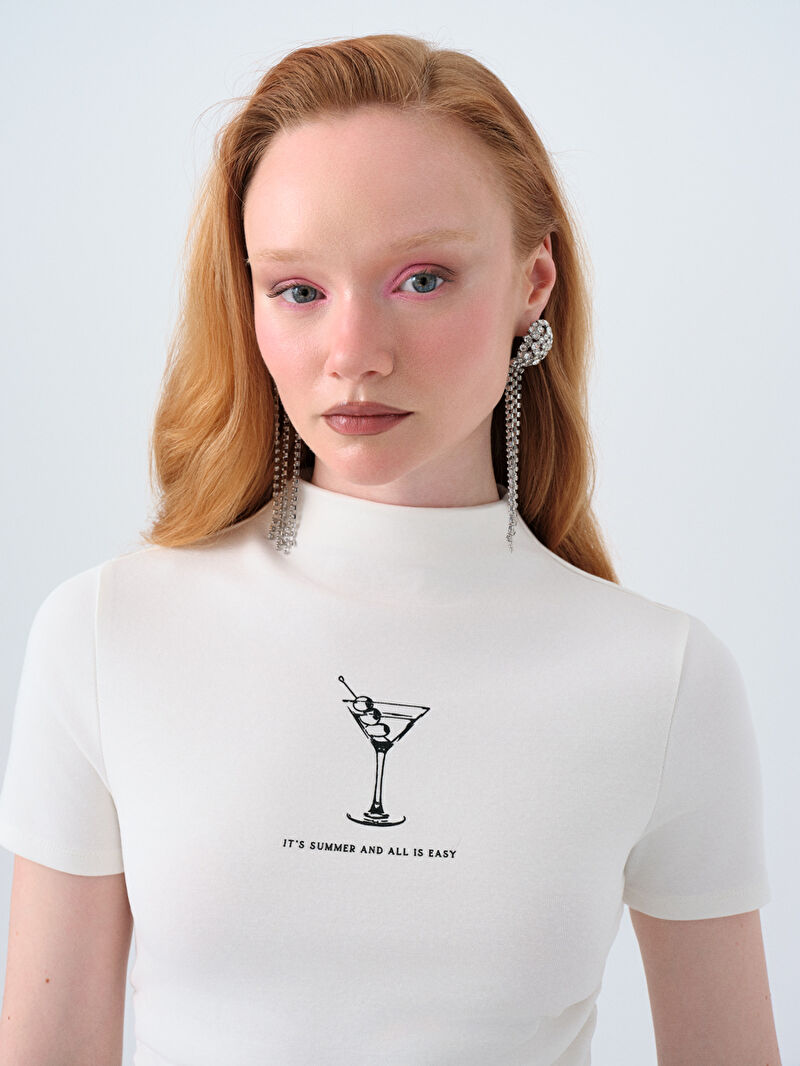 Slim Fit Kadın Tshirt K.kol