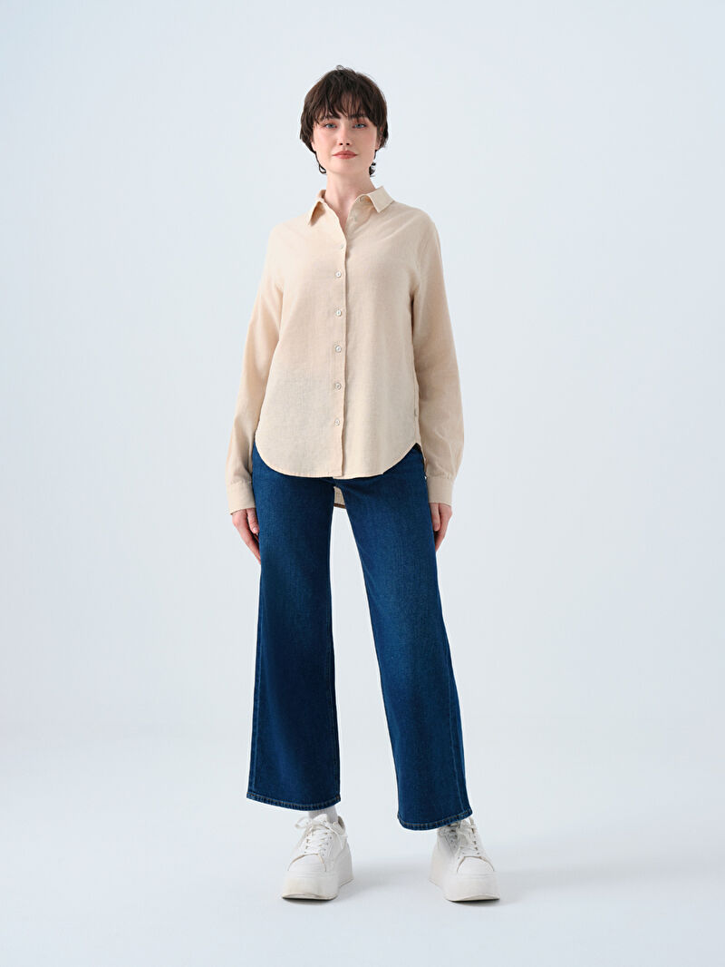 Loose Fit Kadın Gömlek U.kol