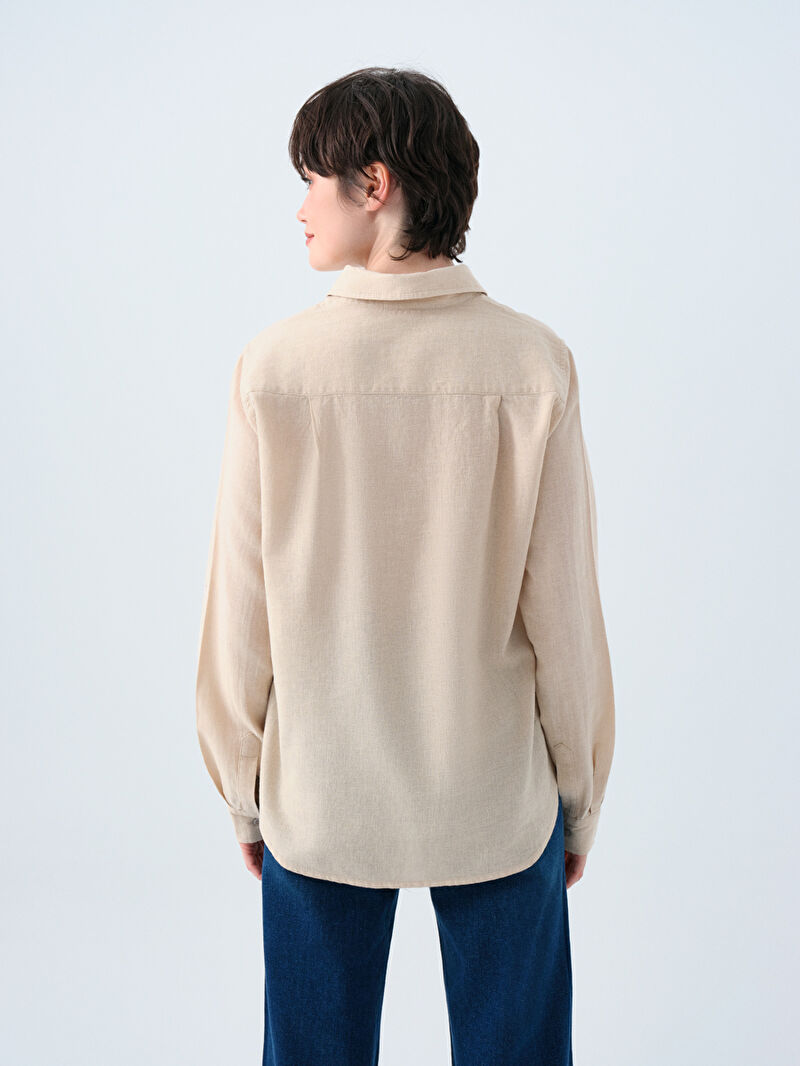 Loose Fit Kadın Gömlek U.kol