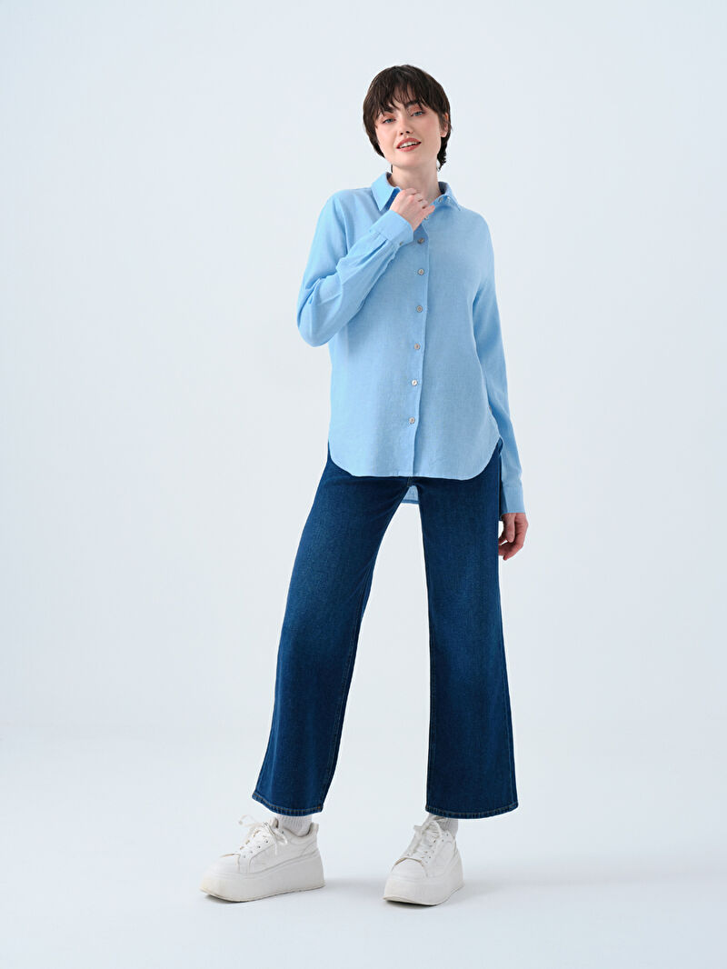 Loose Fit Kadın Gömlek U.kol