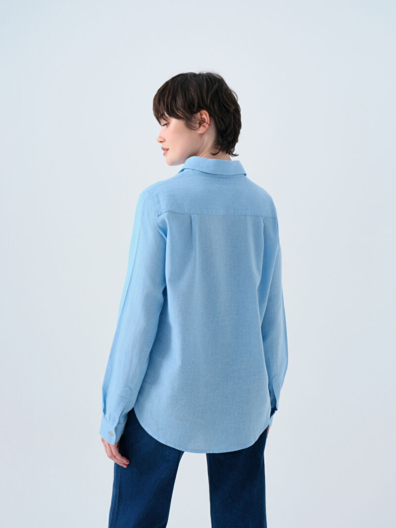 Loose Fit Kadın Gömlek U.kol