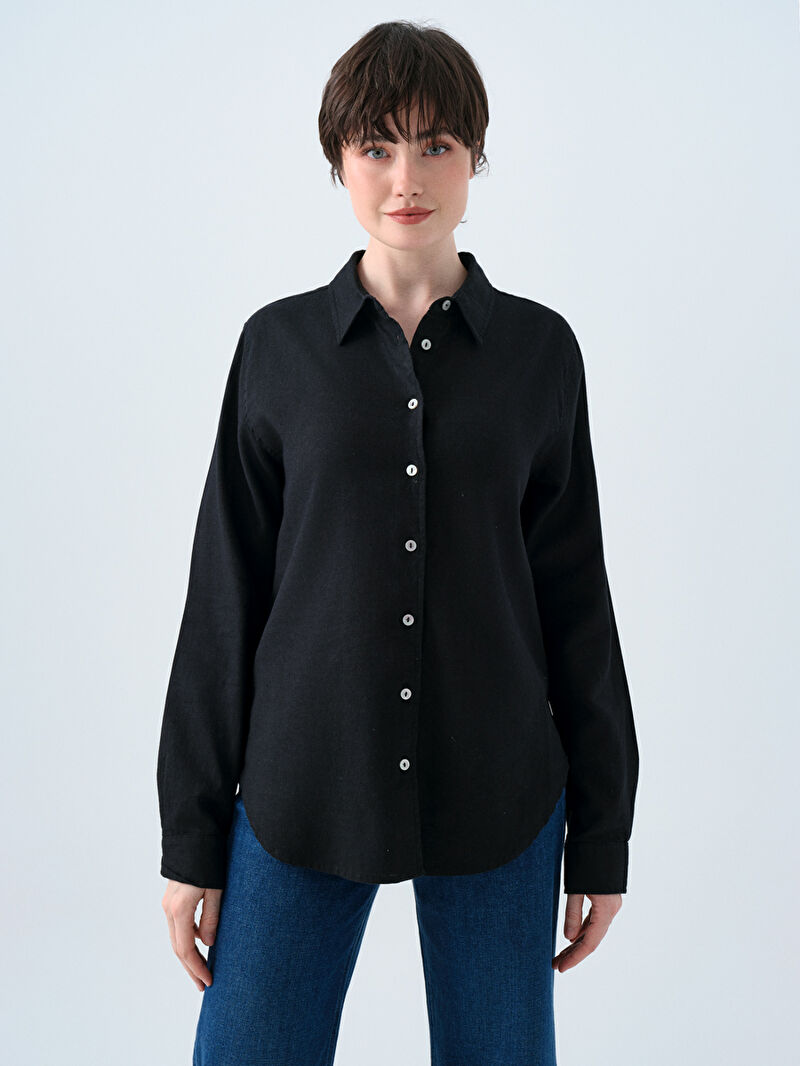 Loose Fit Kadın Gömlek U.kol