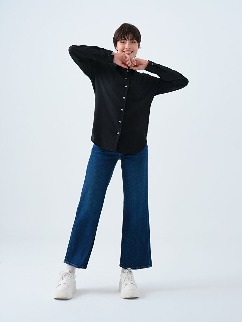 Loose Fit Kadın Gömlek U.kol