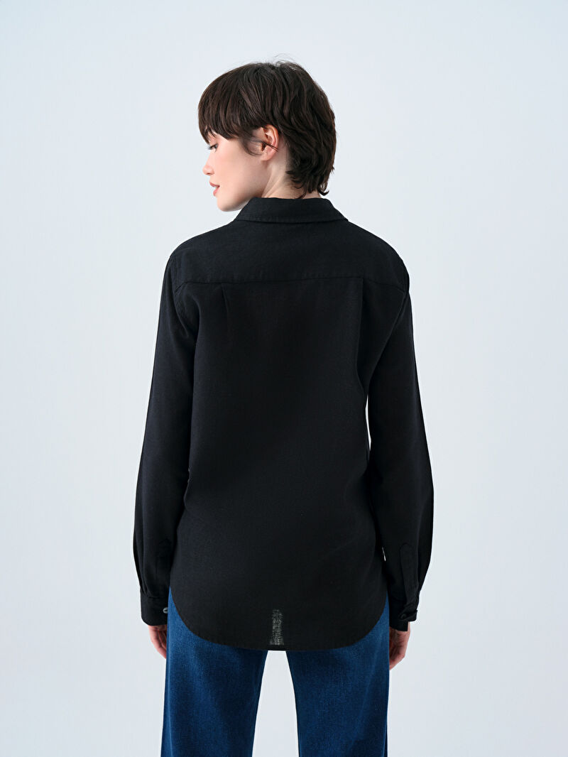 Loose Fit Kadın Gömlek U.kol