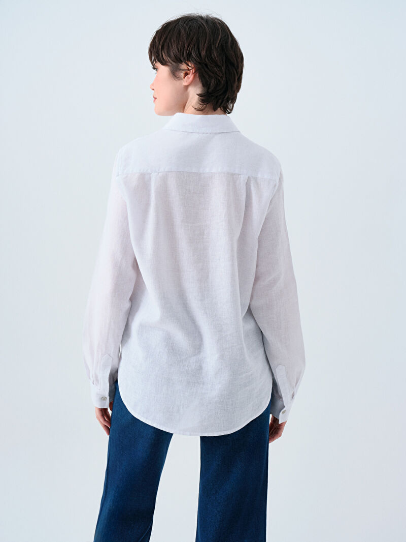 Loose Fit Kadın Gömlek U.kol