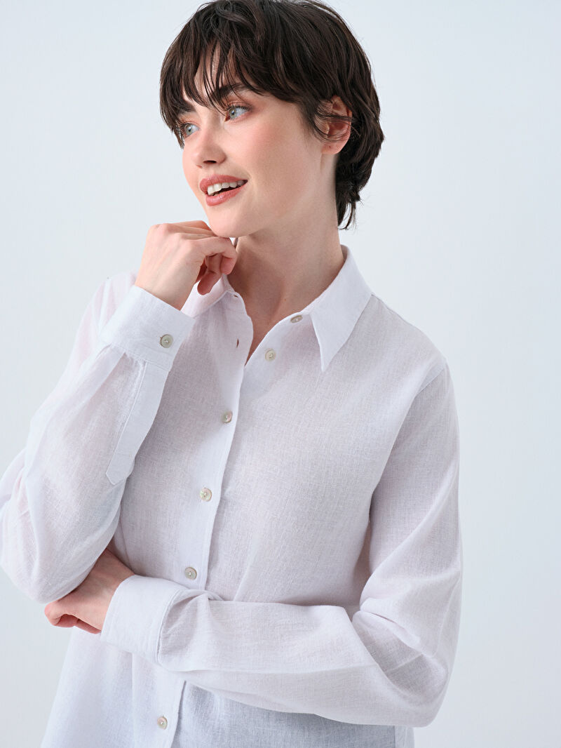 Loose Fit Kadın Gömlek U.kol