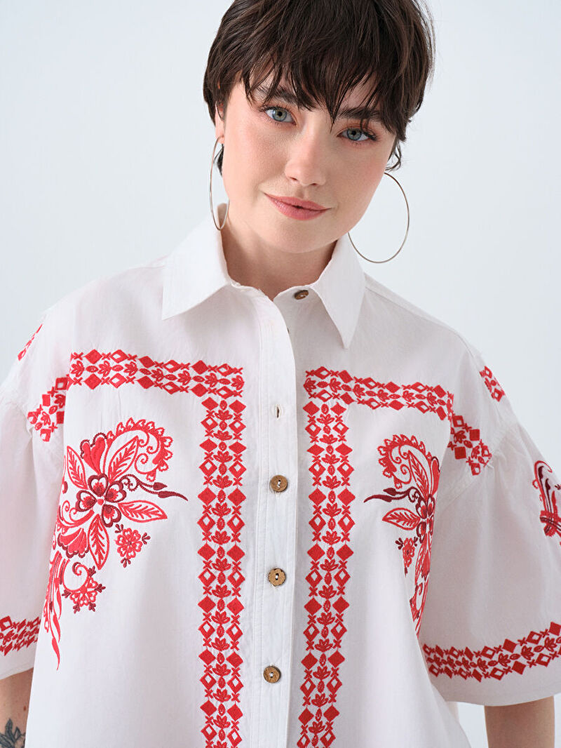 Regular Fit Kadın Gömlek K.kol