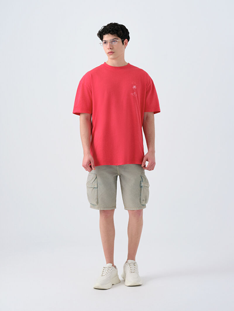 Oversize Fit Erkek Tshirt K.kol