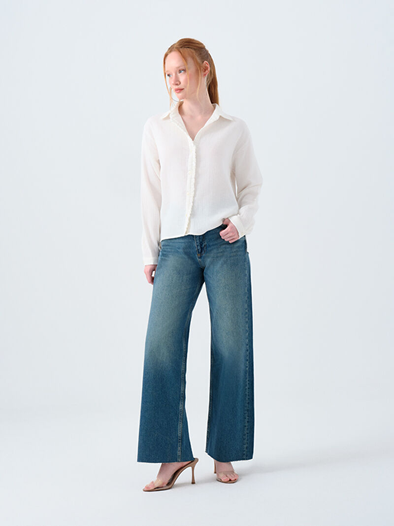 Regular Fit Kadın Gömlek U.kol