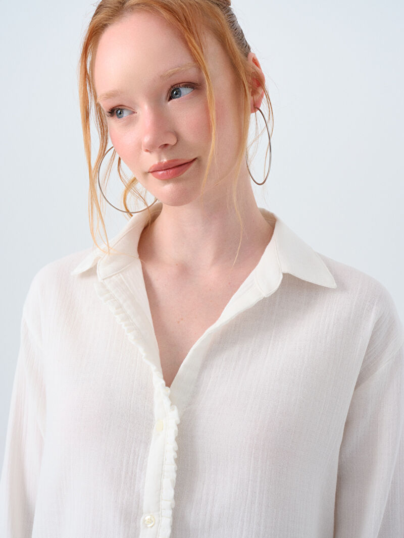 Regular Fit Kadın Gömlek U.kol