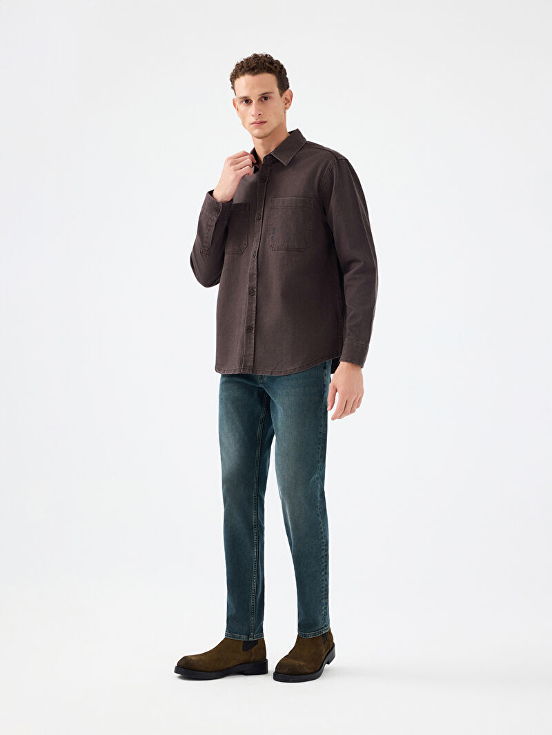 Relax Fit Erkek Gömlek U.kol