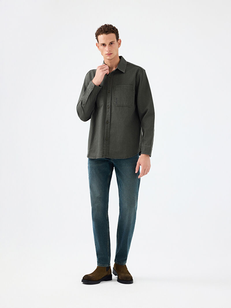 Relax Fit Erkek Gömlek U.kol