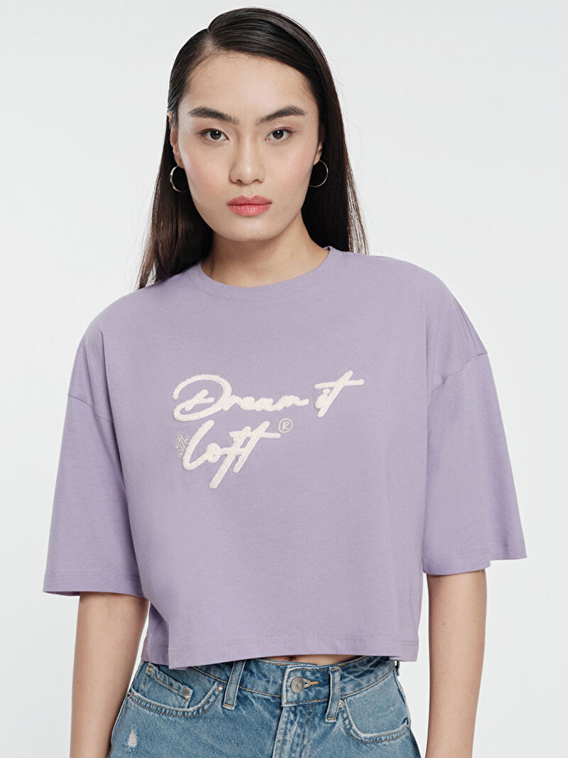 Long Crop Kadın Tshirt K.kol