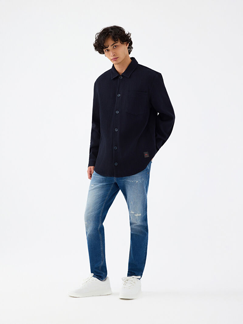 Relax Fit Erkek Gömlek U.kol