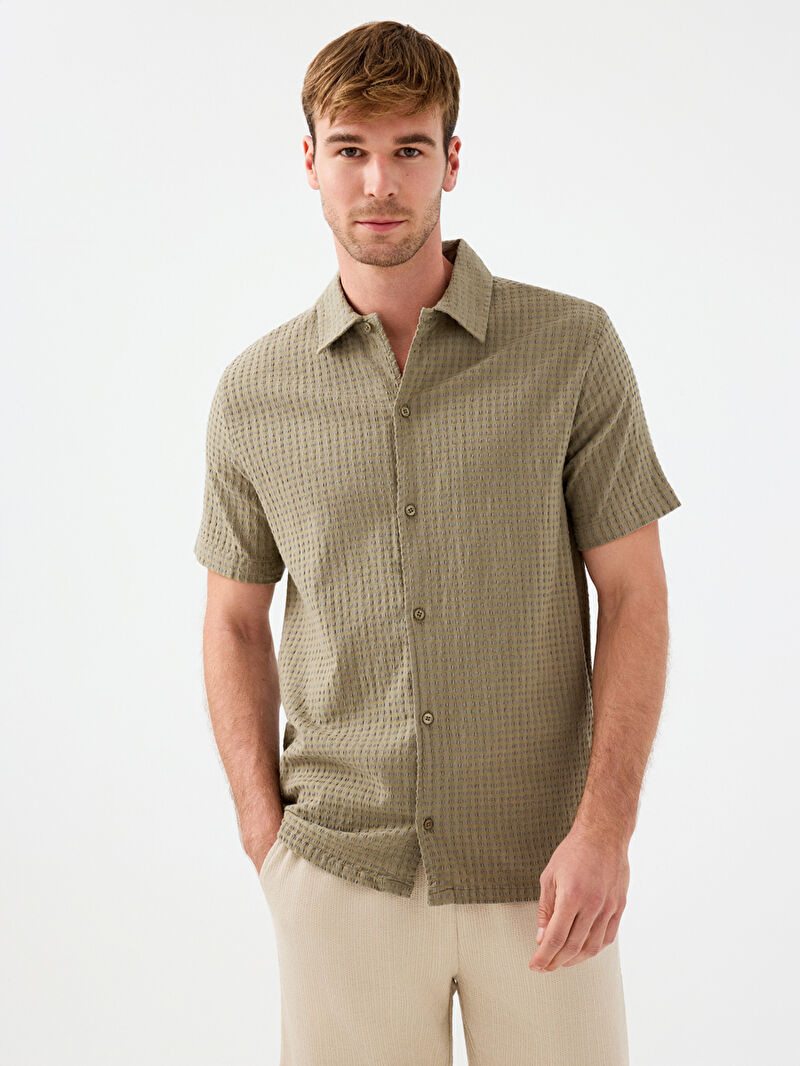 Relax Fit Erkek Gömlek K.kol