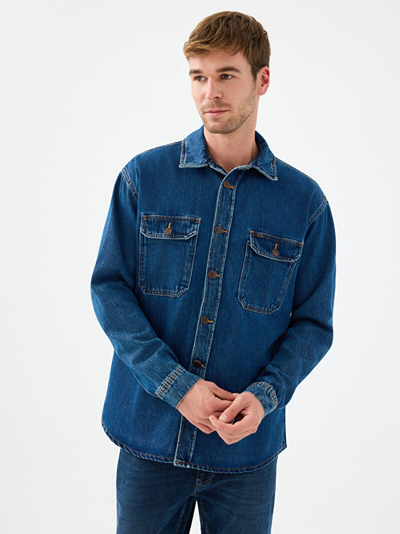 Oversize Erkek Gömlek U.kol