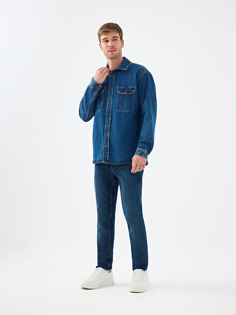 Oversize Erkek Gömlek U.kol