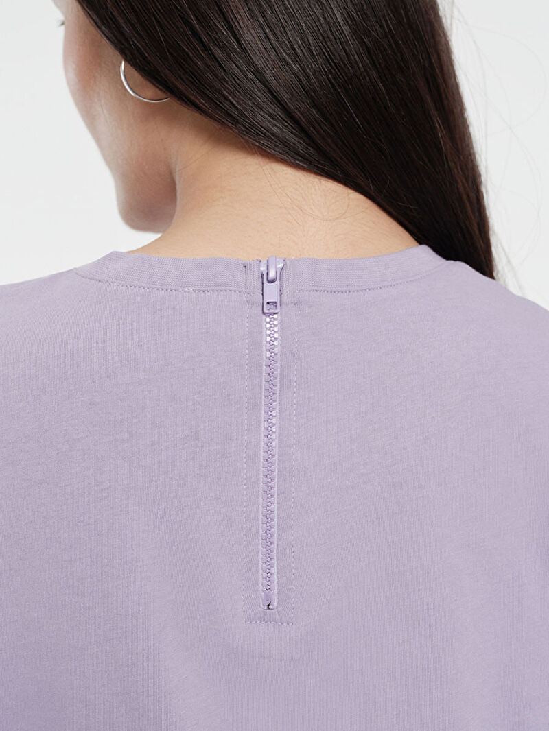 Long Crop Kadın Tshirt K.kol