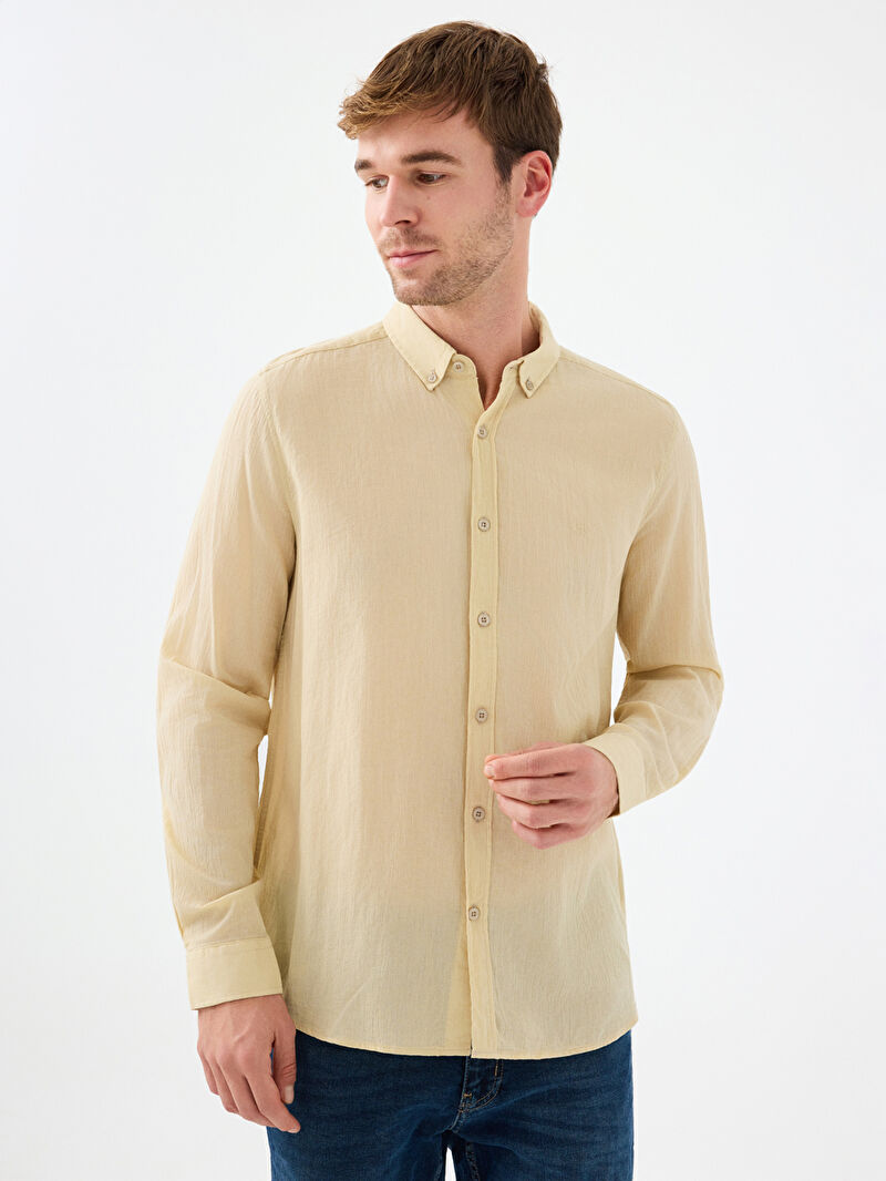 Regular Fit Erkek Gömlek U.kol