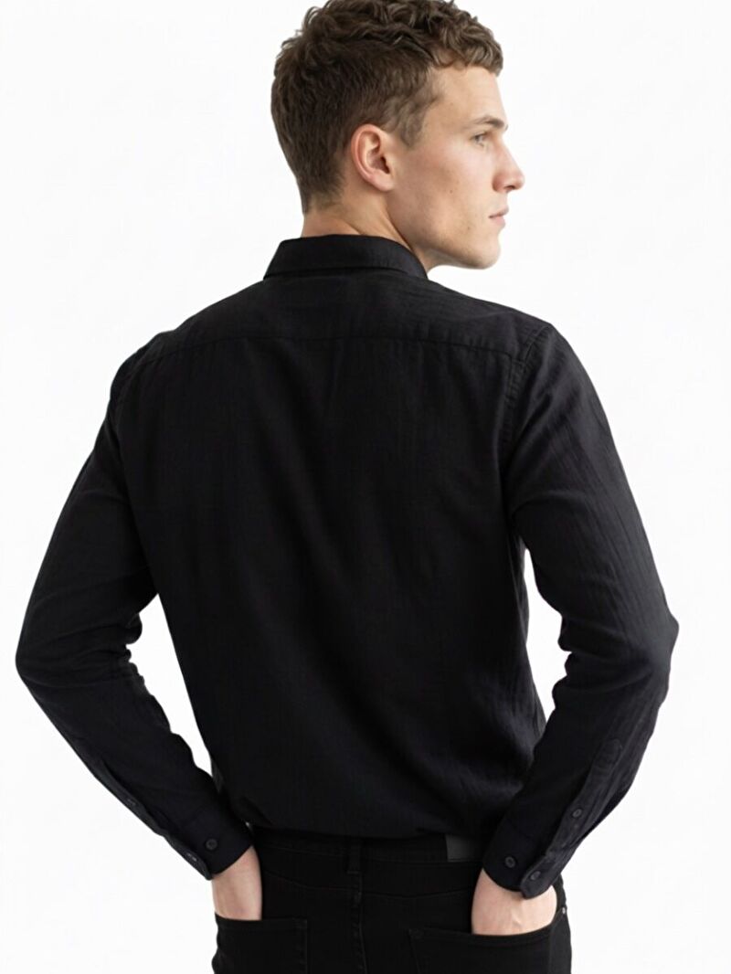 Regular Fit Erkek Gömlek U.kol