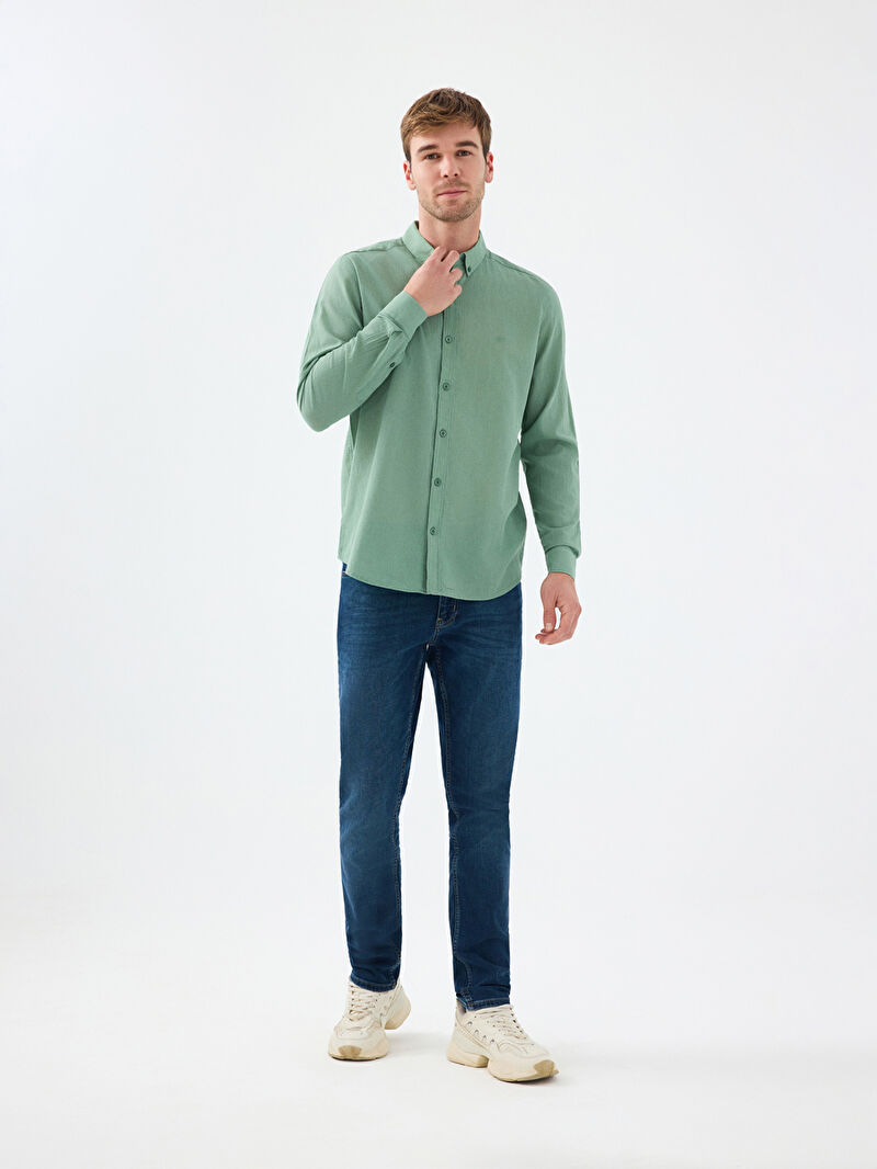 Regular Fit Erkek Gömlek U.kol