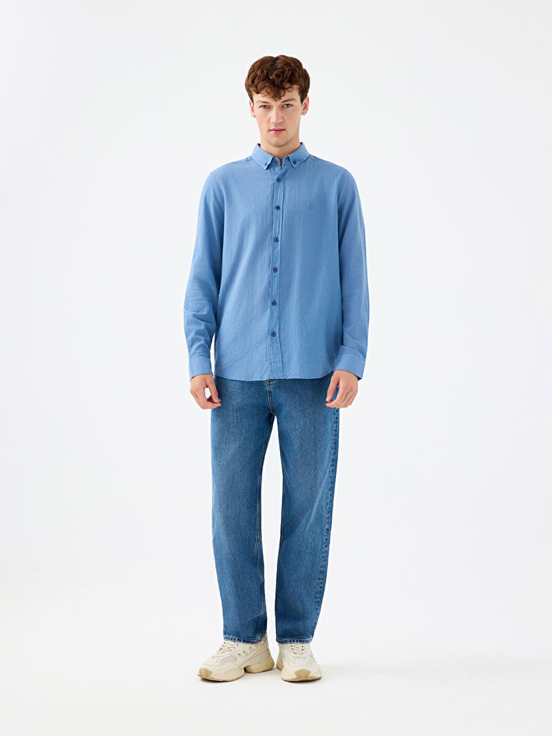 Regular Fit Erkek Gömlek U.kol