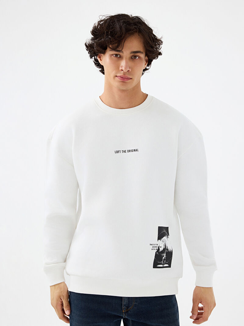 Oversize Fit Erkek Sweatshirt