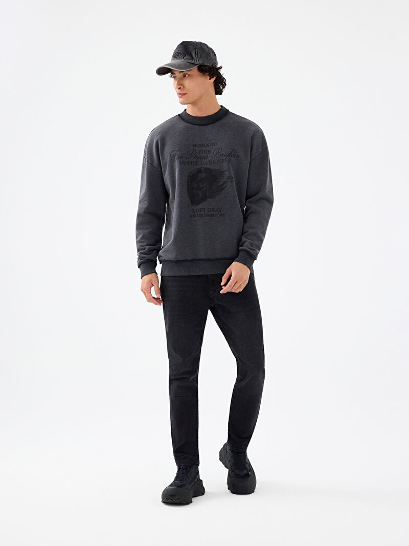 Oversize Fit Erkek Sweatshirt