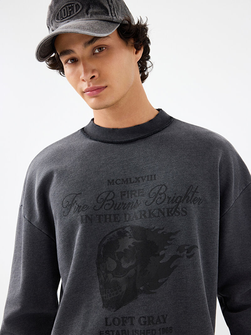 Oversize Fit Erkek Sweatshirt