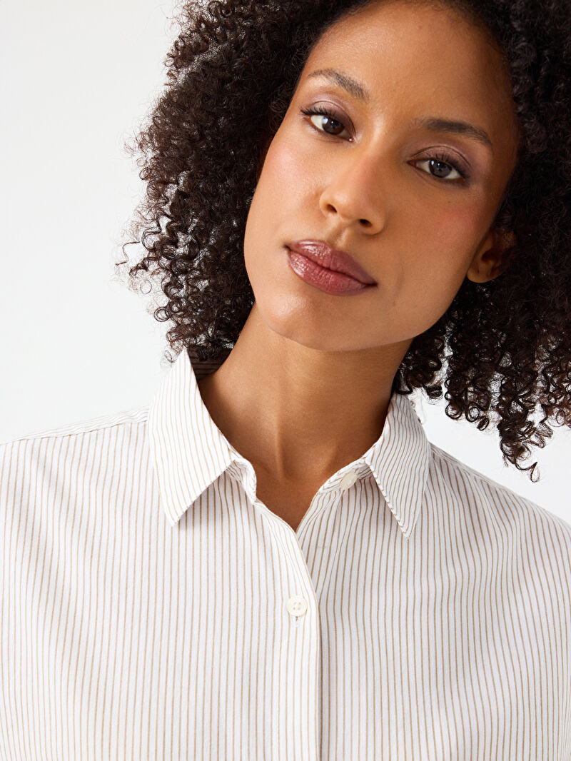 Relax Fit Kadın Gömlek U.kol