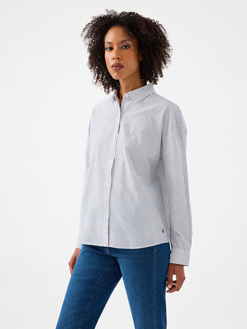 Relax Fit Kadın Gömlek U.kol