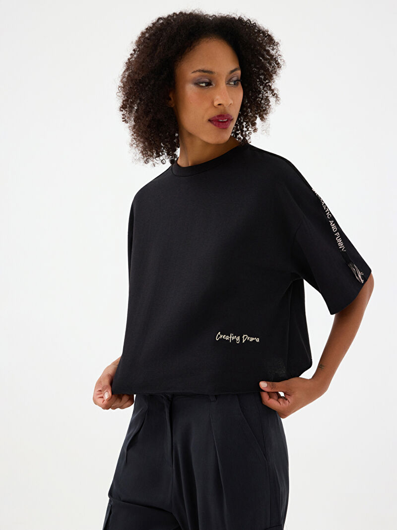 Crop Kadın Tshirt K.kol