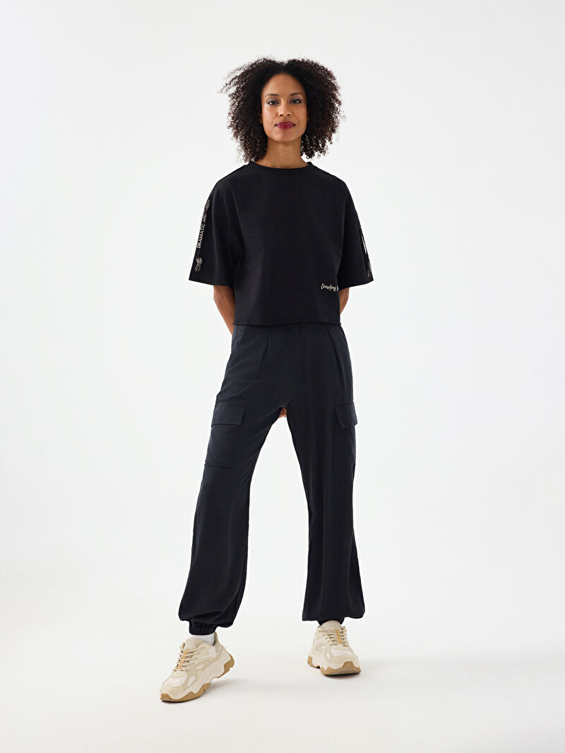 Crop Kadın Tshirt K.kol