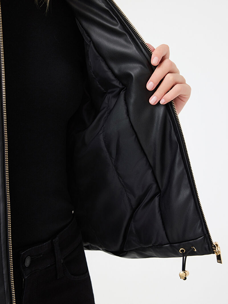 Oversize Fit Kadın Mont Pu